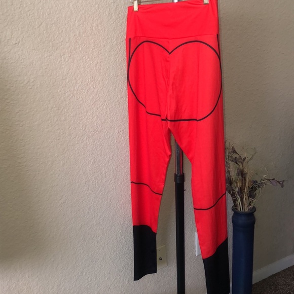Red Jump in Me Leggings Nwot - Picture 3 of 5